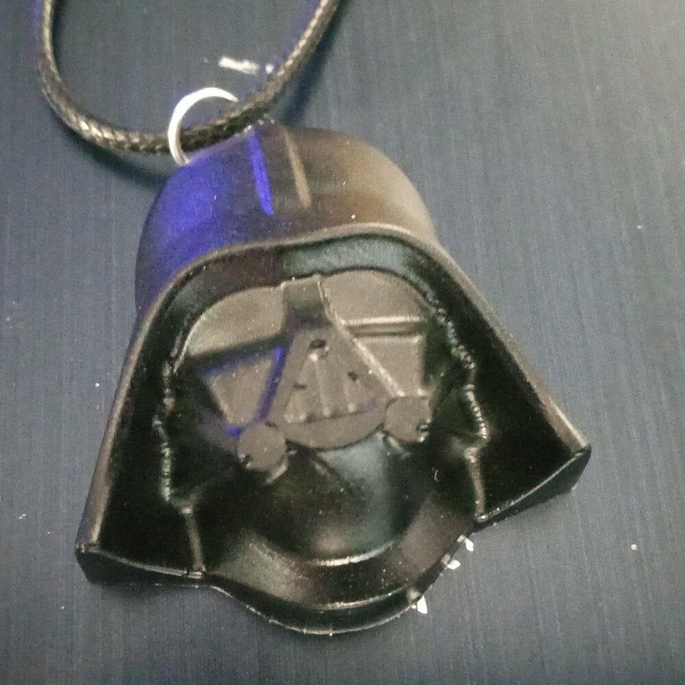 Handmade Black Darth Vader Necklace